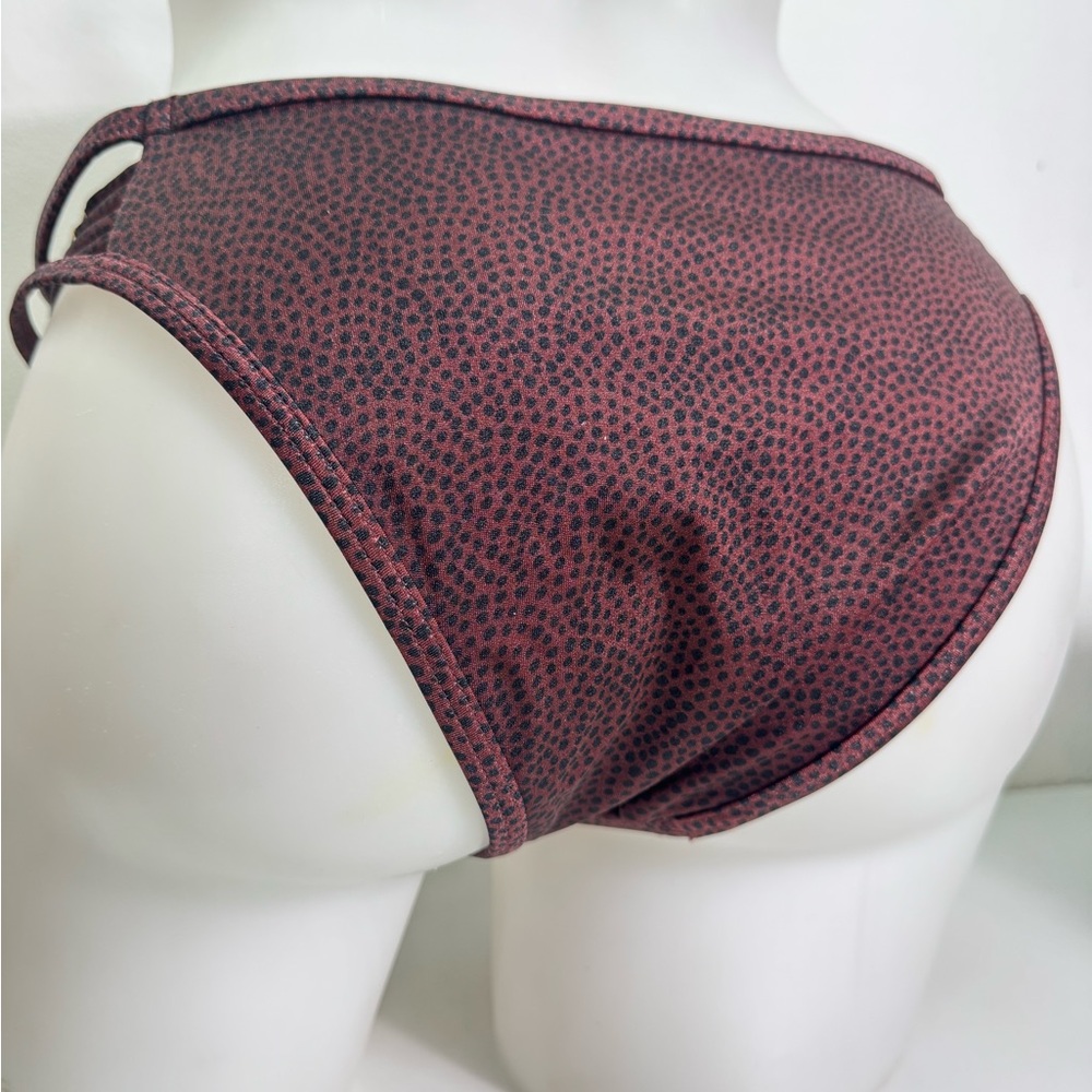 Victoria's Secret Black and Maroon Bikini Set Sz 36DD /M NWT - Picture 8 of 9